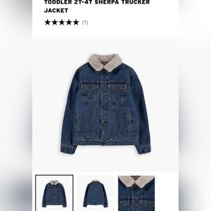 New Baby Boy Toddler Levis Jean Shepra Trucker Jacket Size 2t